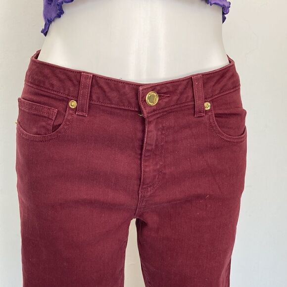 Michael kors skinny  burgundy jeans - Picture 3 of 11